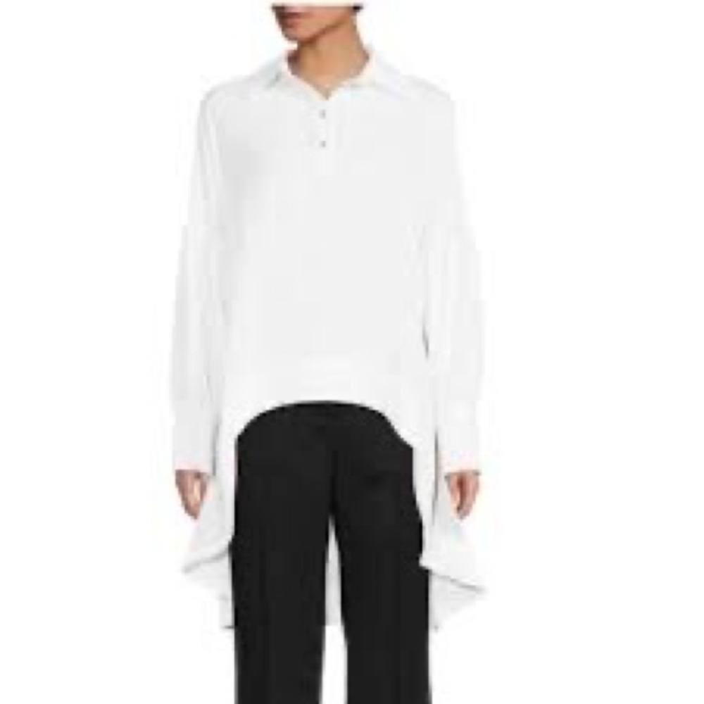 NWT Patrizia Luca Milano Oversized Puff Sleeve Top New